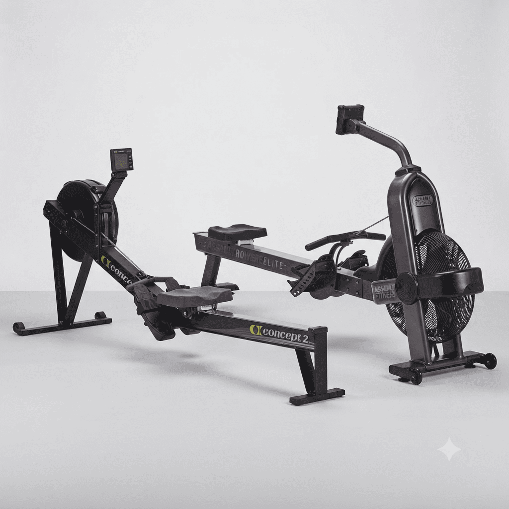 Сравнение гребного тренажера RowErg Concept2 и Assault AirRower